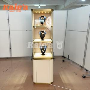 3-Tier Stainless Steel Jewelry Tower Showcase for Jewelry Shop