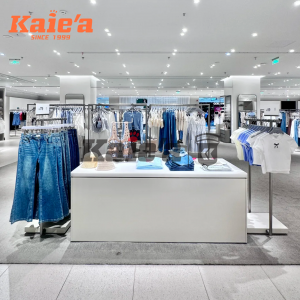 Custom Modular Clothing Display Racks with Full Store Layout Design