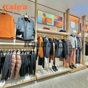 Modern Men’s Clothing Store Display Racks with Full Shop Design Services