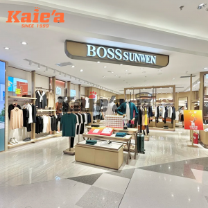Custom Men’s Boutique Clothing Store Design with Premium Display Racks