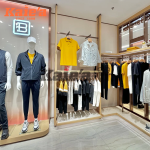 Minimalist Men’s Fashion Store Fixtures & Interior Design Solutions