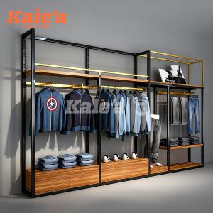 Modern Minimalist Denim Display Rack for Men’s Fashion Stores