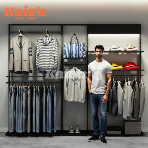 Heavy-Duty Jeans Display Fixture with Adjustable Shelves for Men’s Denim Stores